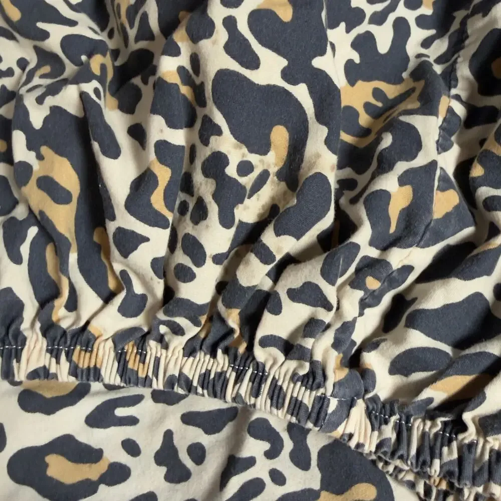 MAINSTAYS Faded Leopard Cheetah Twin XL Sheet Set & Pillowcase